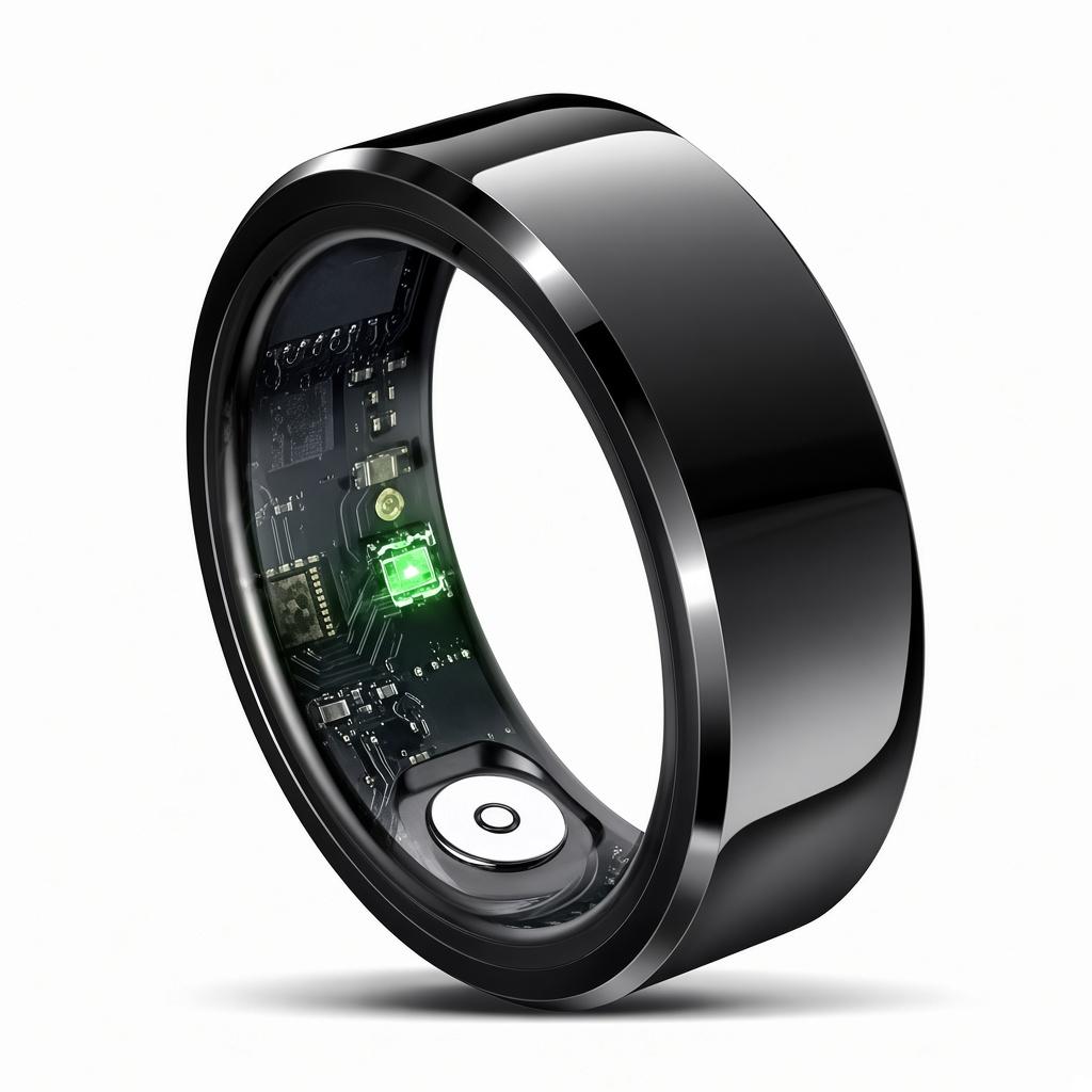 Joova Smart Ring in Midnight, gloss black