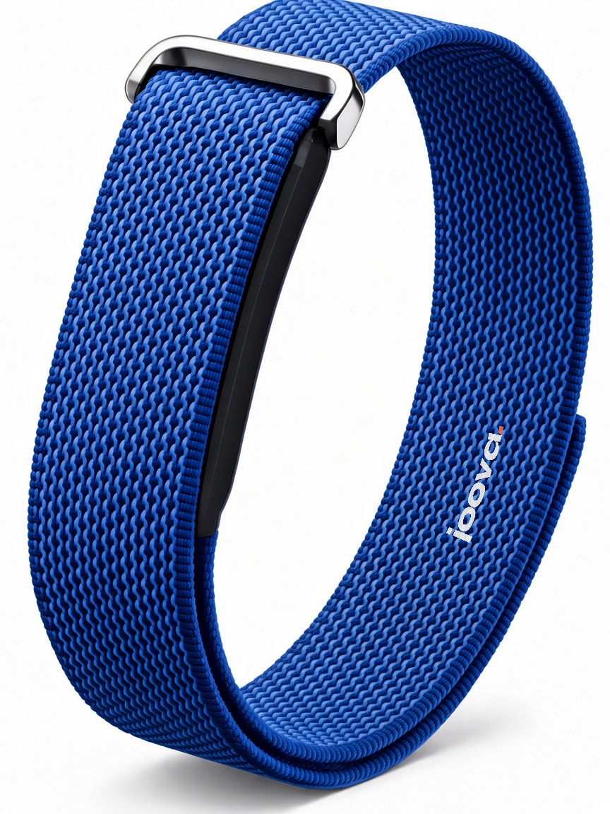 Blue woven strap