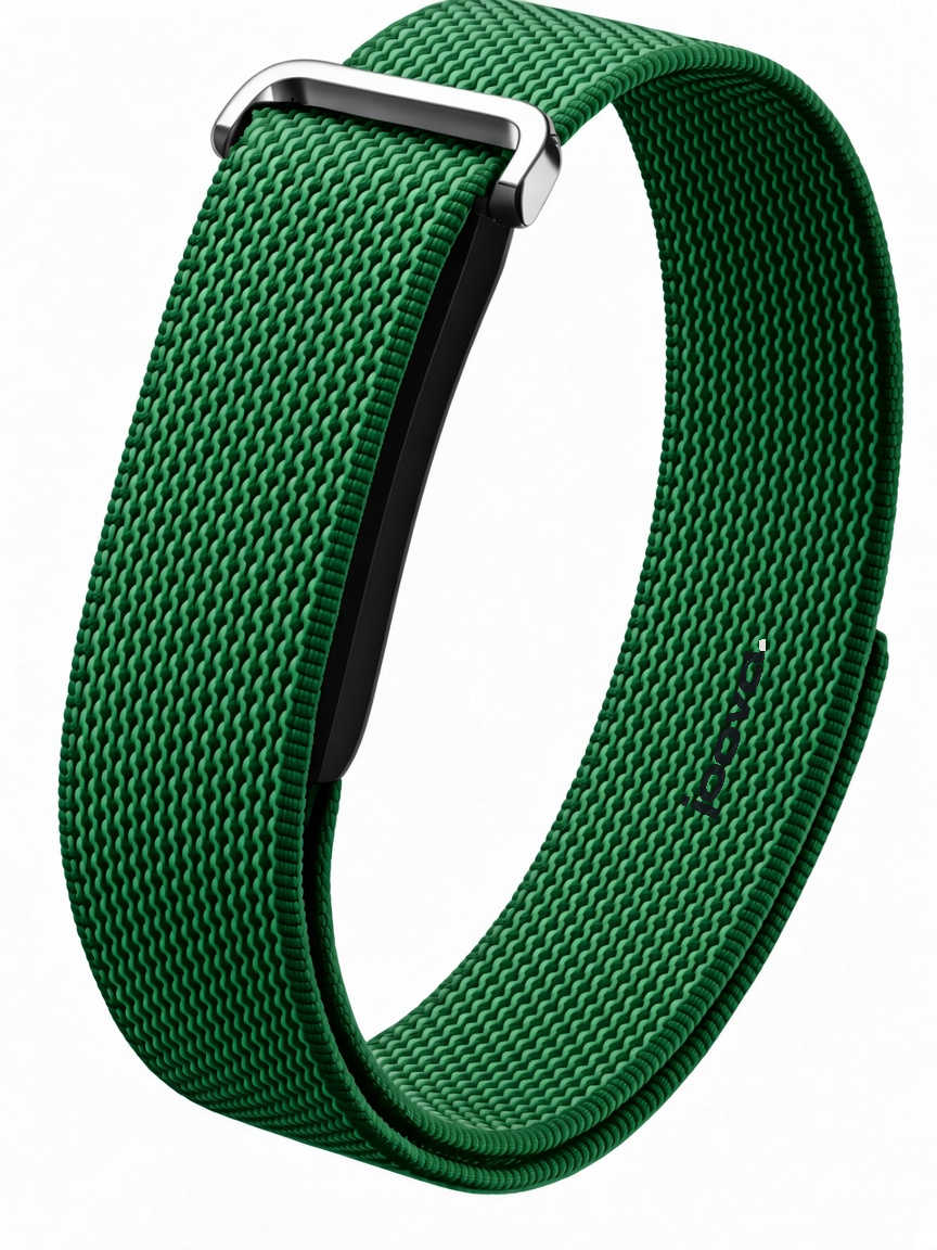 Green woven strap