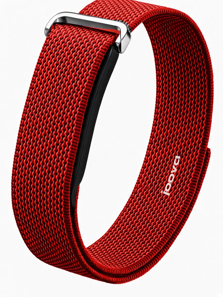 Red woven strap